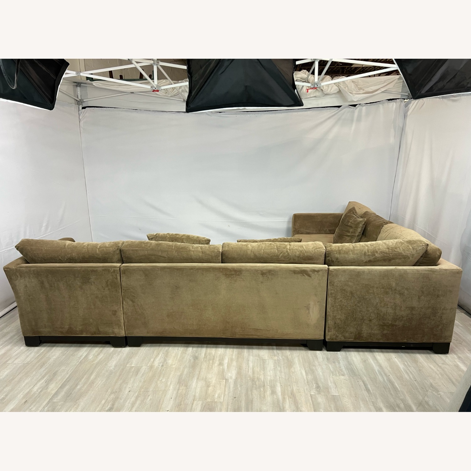 Macy's Elliot Fabric Microfiber Sofa - image-8