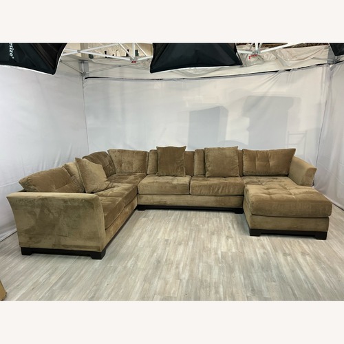 Used Macy's Elliot Fabric Microfiber Sofa for sale on AptDeco