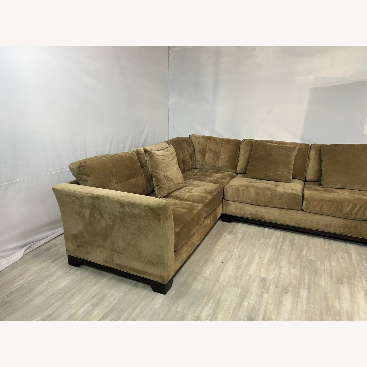 Macy's Elliot Fabric Microfiber Sofa - image-2