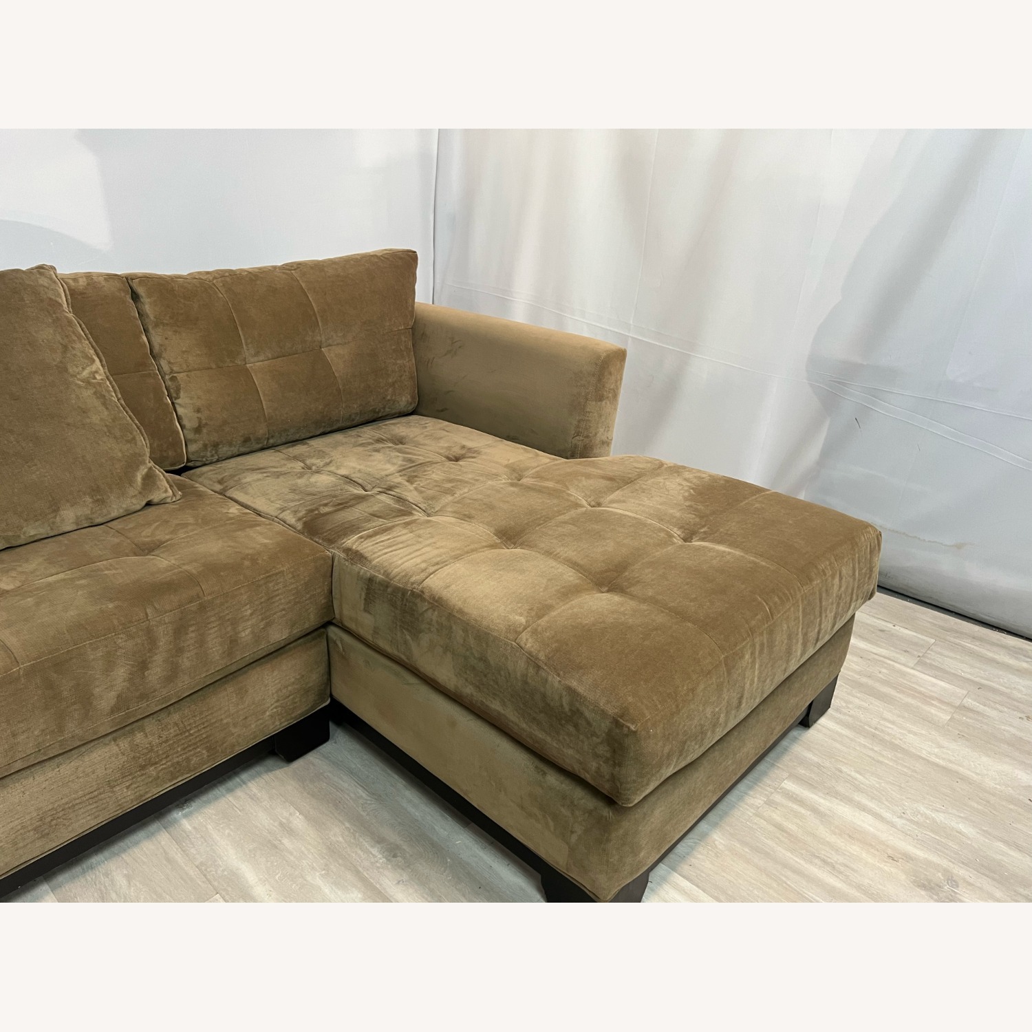Macy's Elliot Fabric Microfiber Sofa - image-5