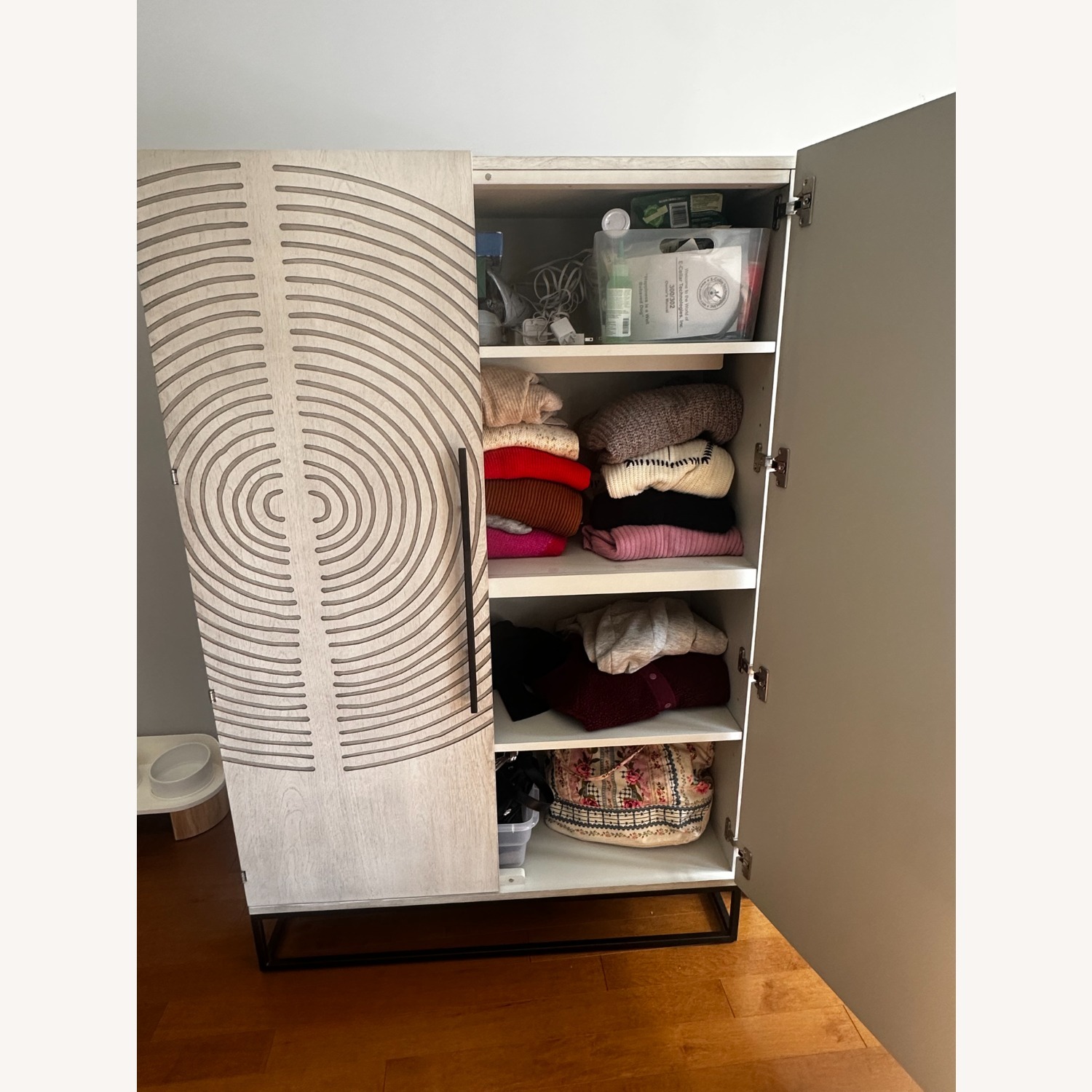 Circulus Dove White Wood Storage Cabinet - image-4