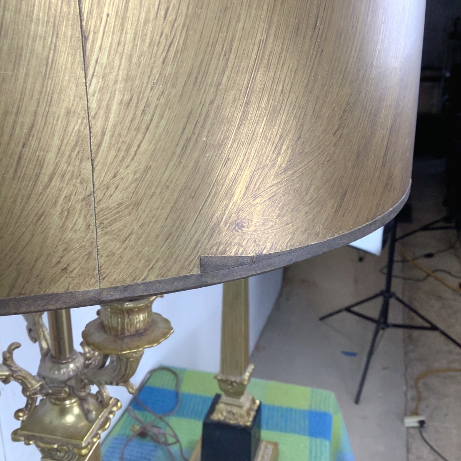 Neoclassical Empire Revival Column Lamps Pair - image-23