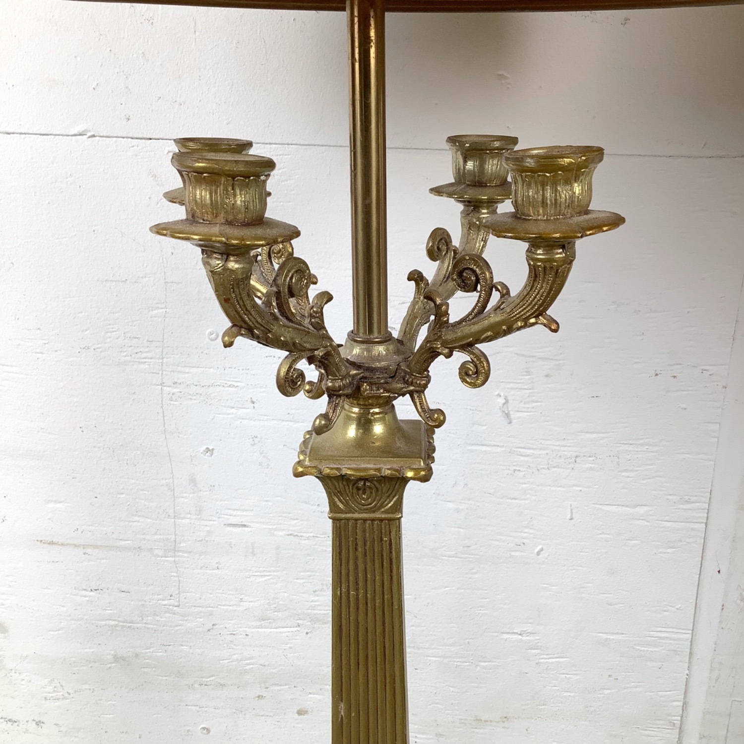 Neoclassical Empire Revival Column Lamps Pair - image-16