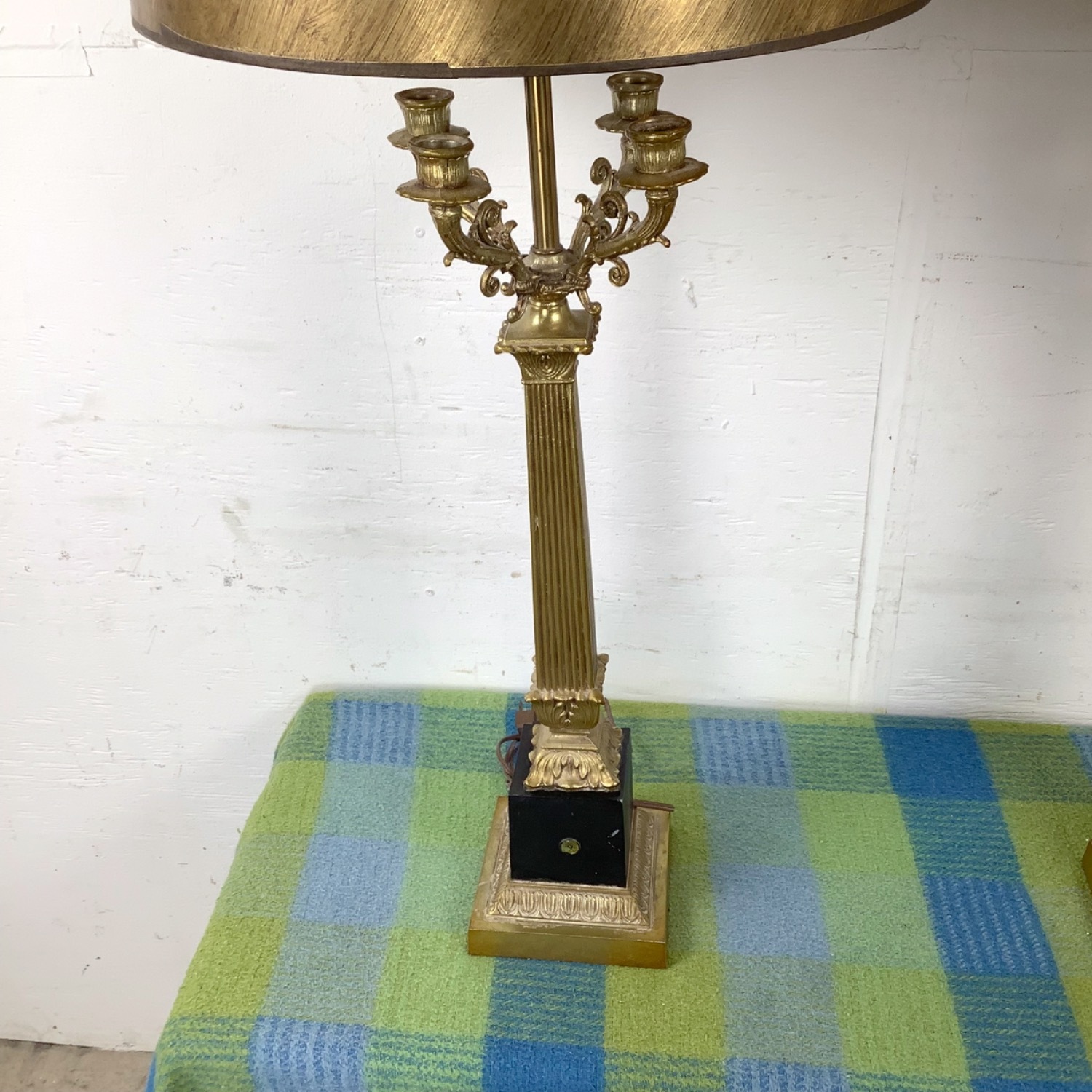 Neoclassical Empire Revival Column Lamps Pair - image-19