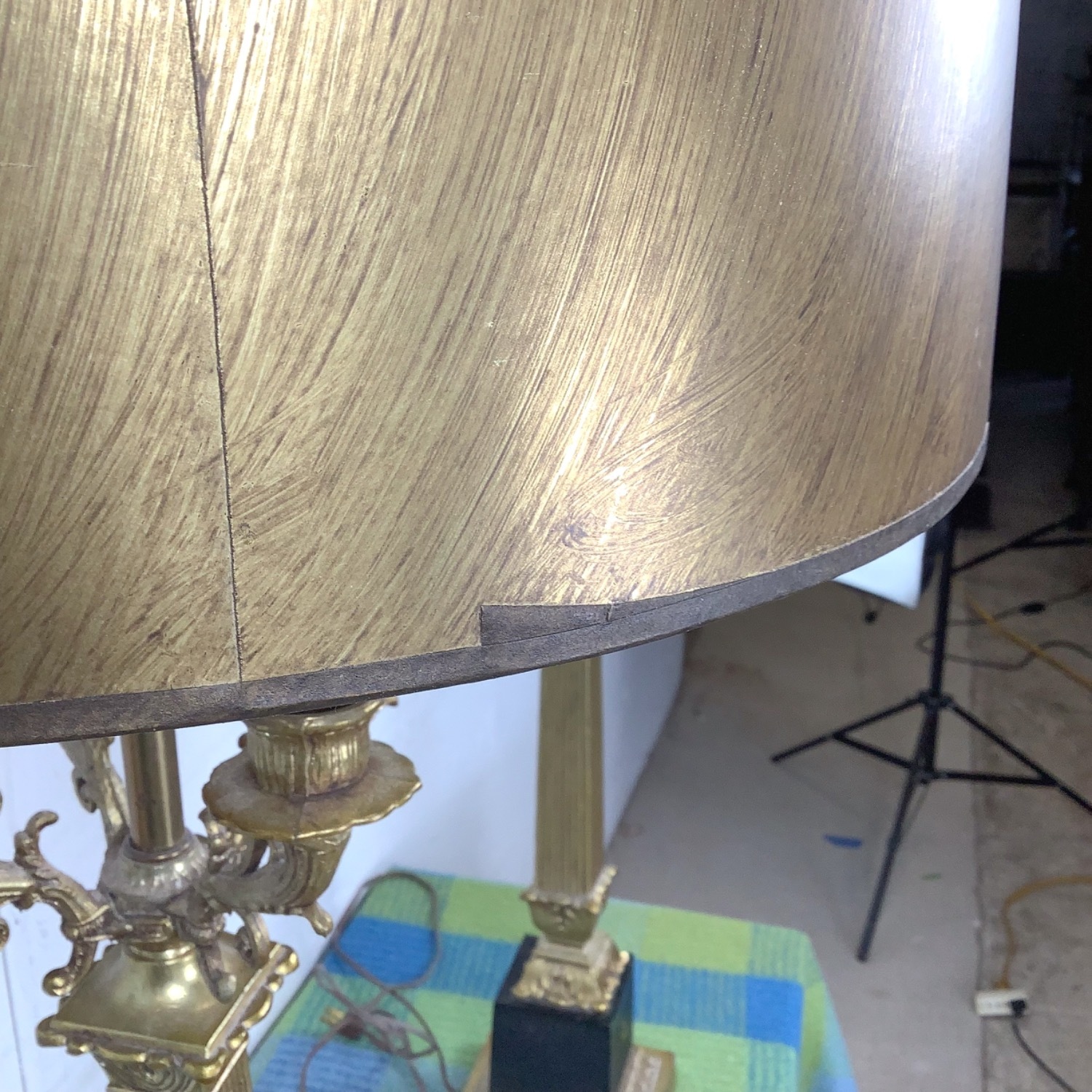 Neoclassical Empire Revival Column Lamps Pair - image-8