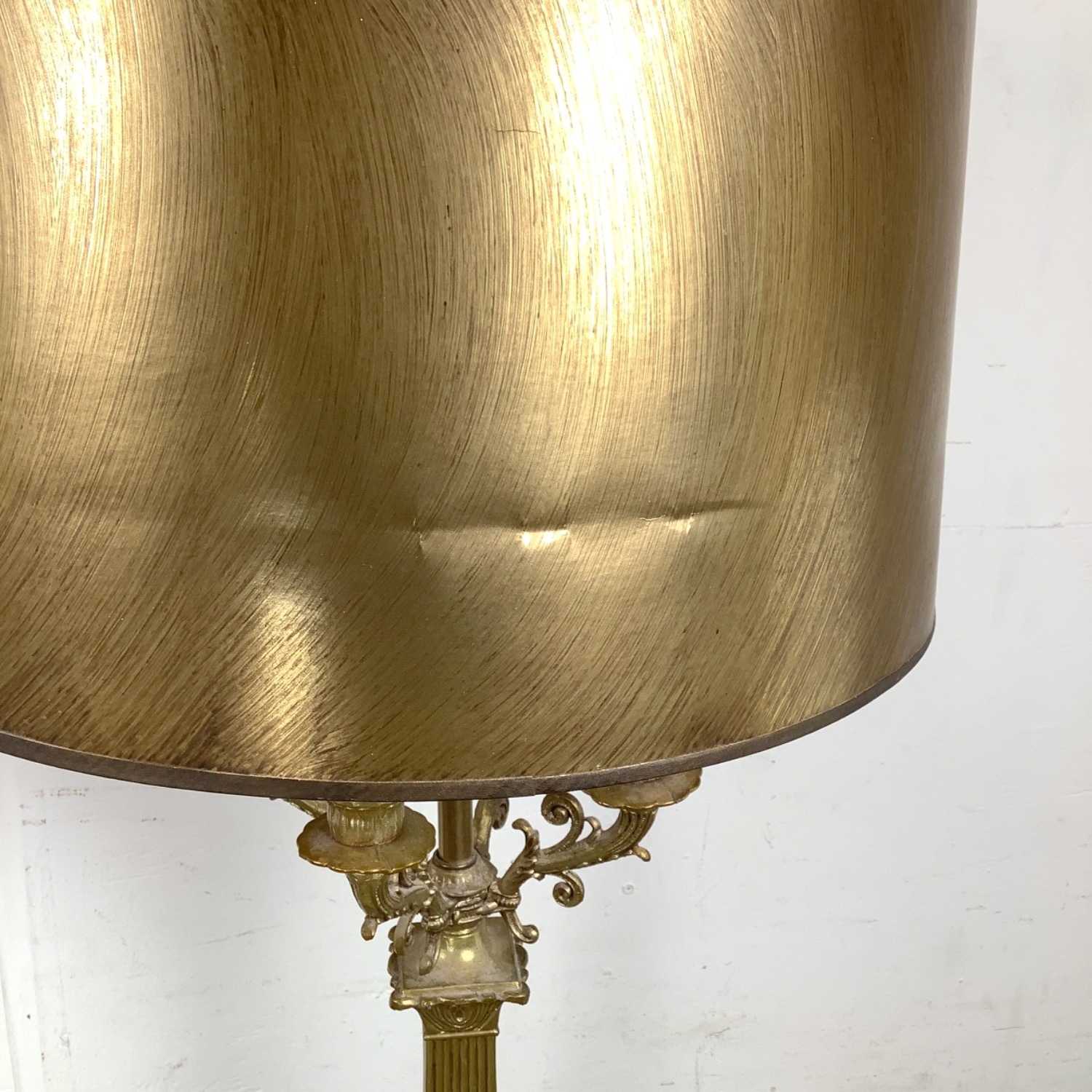 Neoclassical Empire Revival Column Lamps Pair - image-20