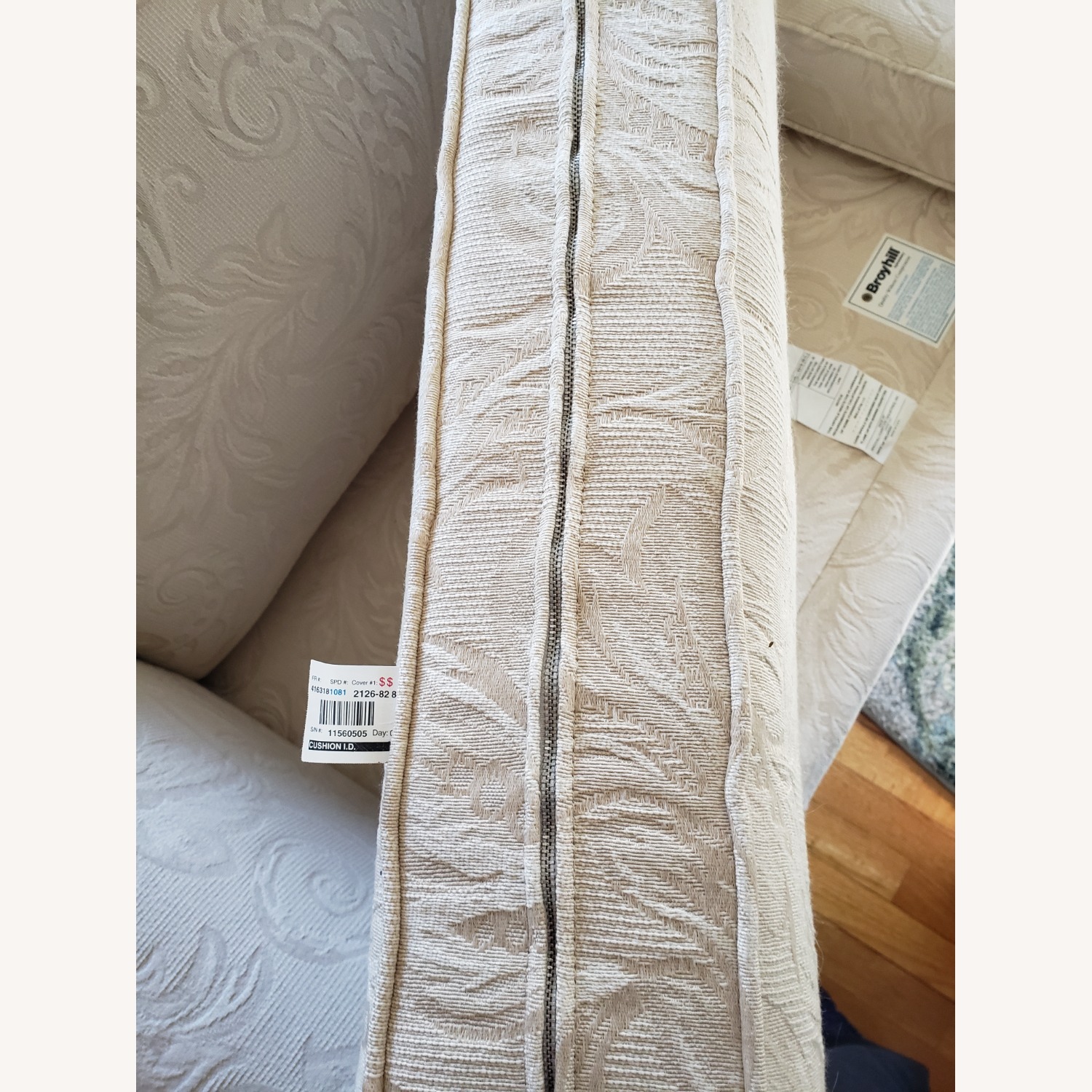 Broyhill Furniture JC Penny White Fabric 2 Piece Sectional - image-2