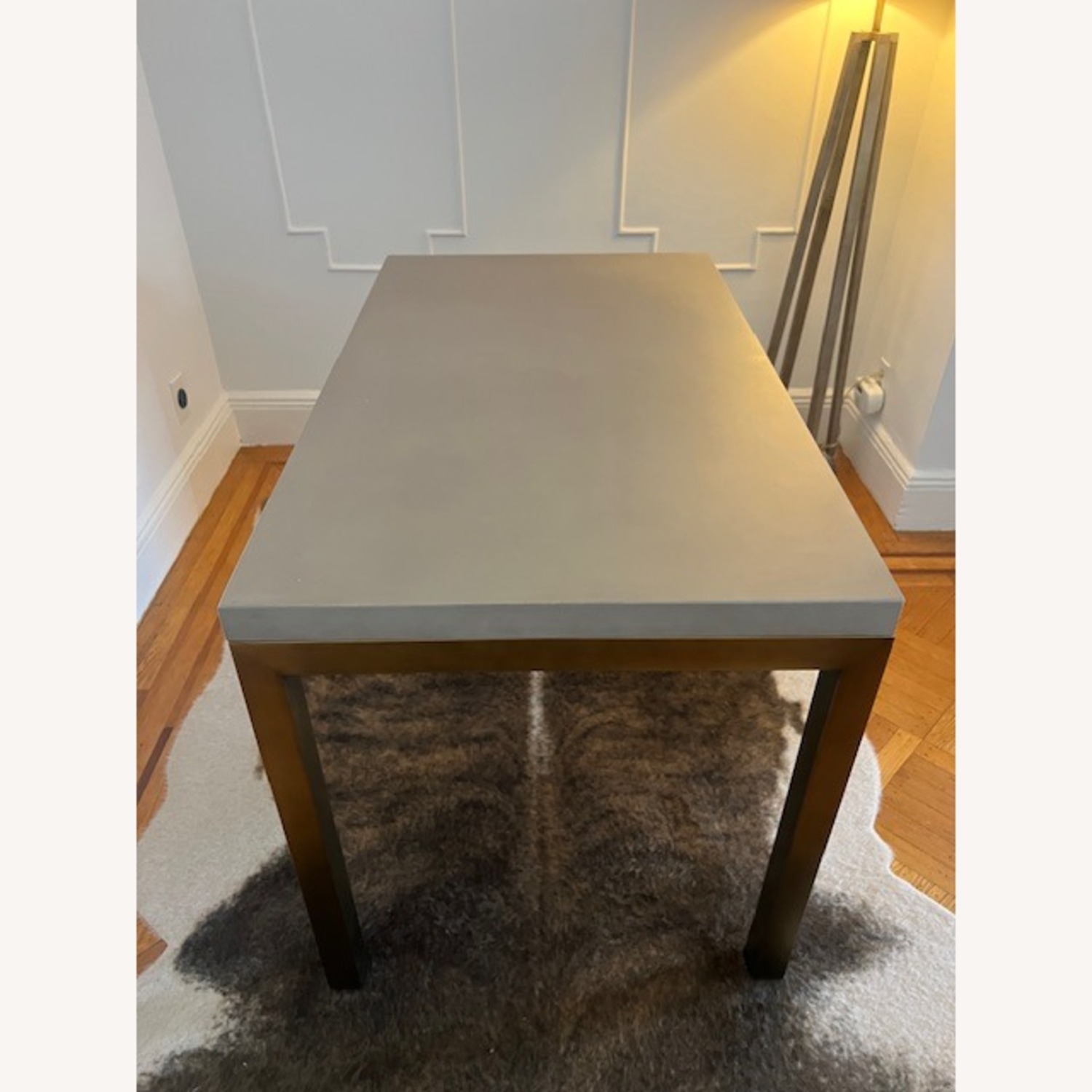 Crate & Barrel Parsons Concrete Top Dining Table - image-3