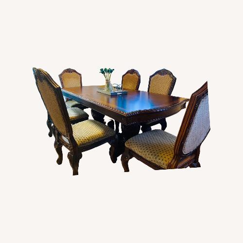 Used Real Wood Dining Table for 6 or 8 People  for sale on AptDeco