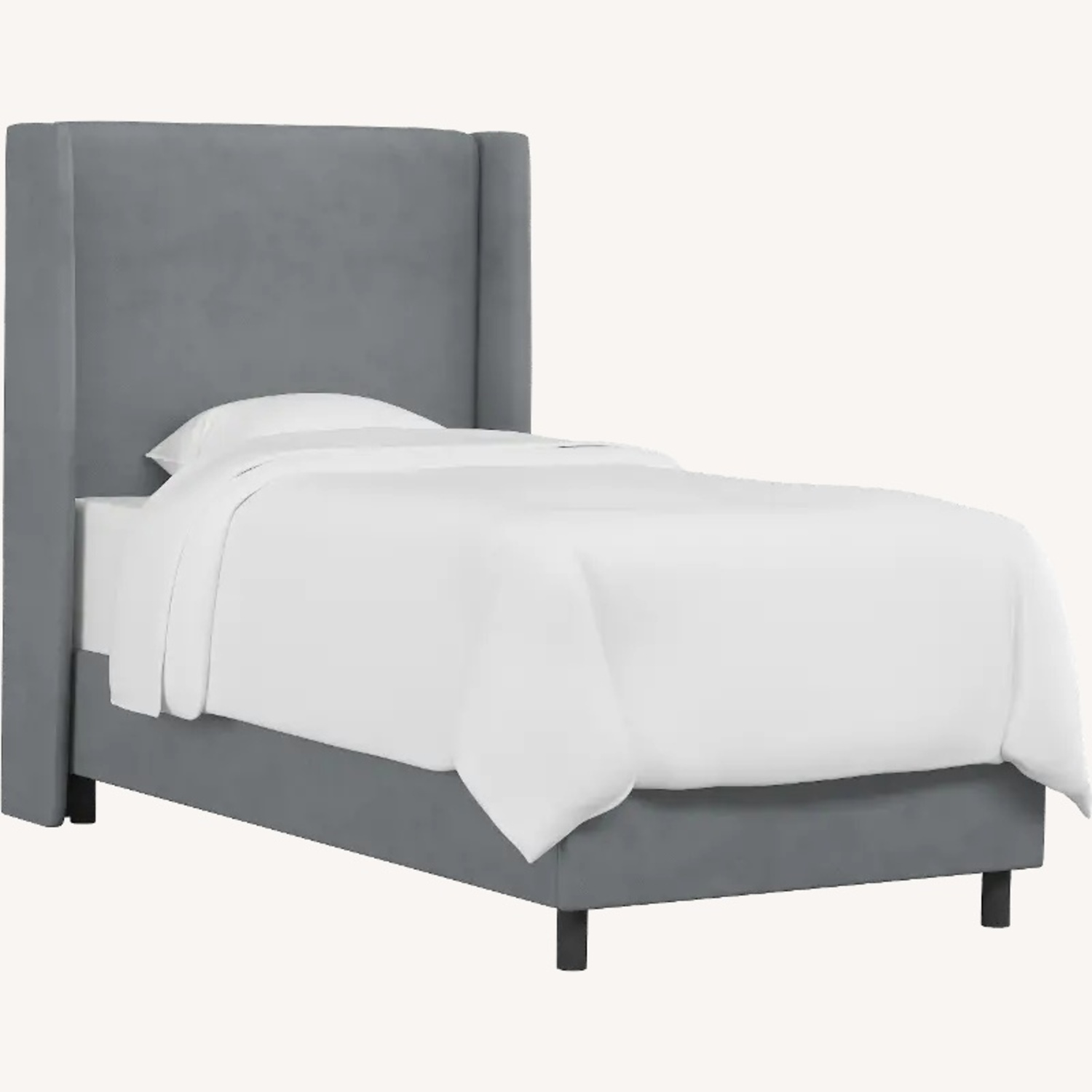 Skyline Furniture Tiffany Blue Fabric Twin Bed - image-9