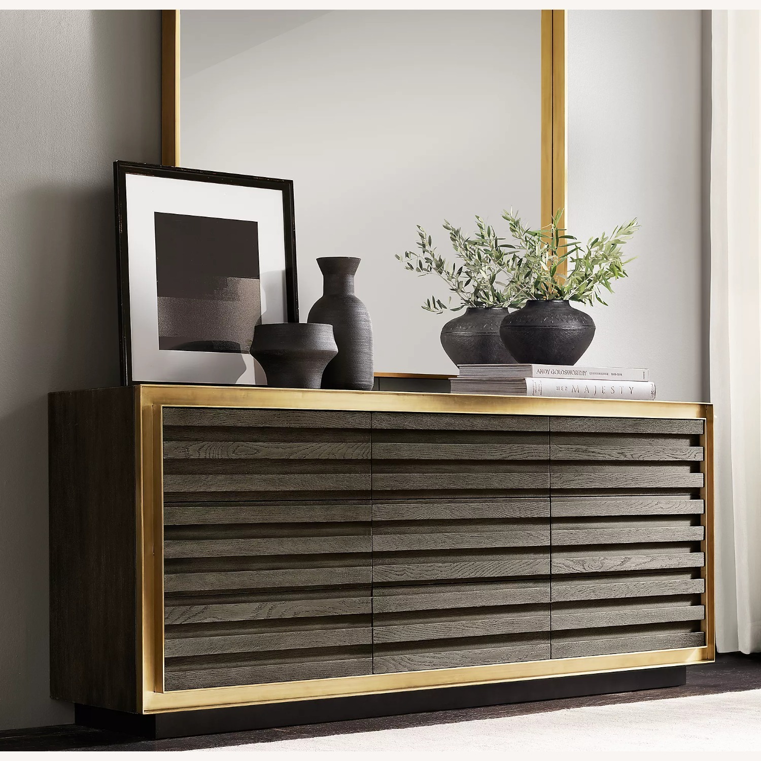 Restoration Hardware Dovetail Leaner Mirror - image-2