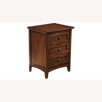 Raymour & Flanigan Dark Brown Wood Nightstand