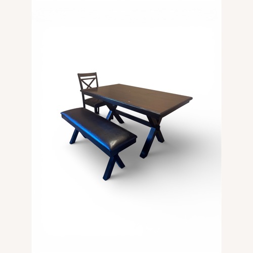 Used Dark Brown Dining Table for sale on AptDeco