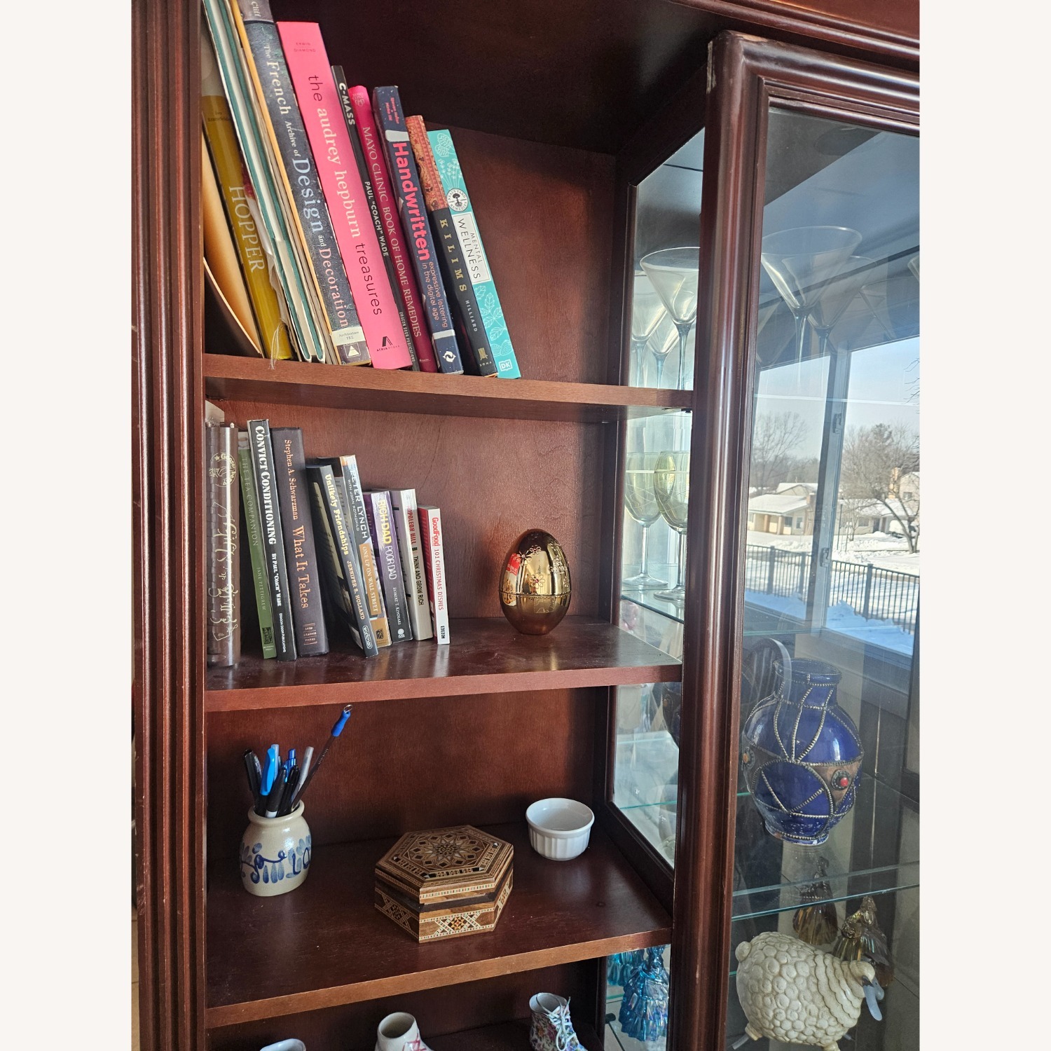 Wooden Importers Dark Brown Wall Shelf - image-7