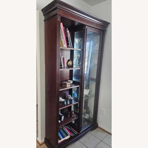 Used Wooden Importers Dark Brown Wall Shelf for sale on AptDeco