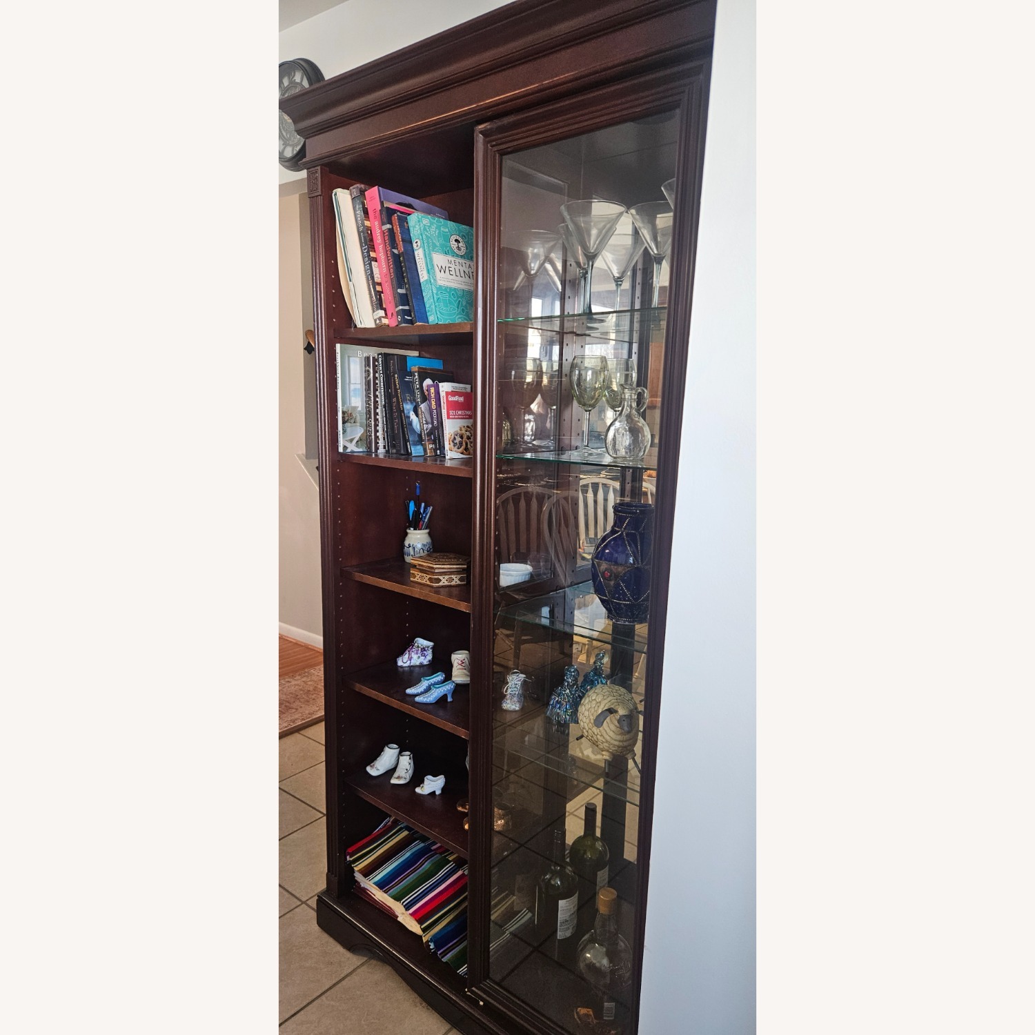 Wooden Importers Dark Brown Wall Shelf - image-2