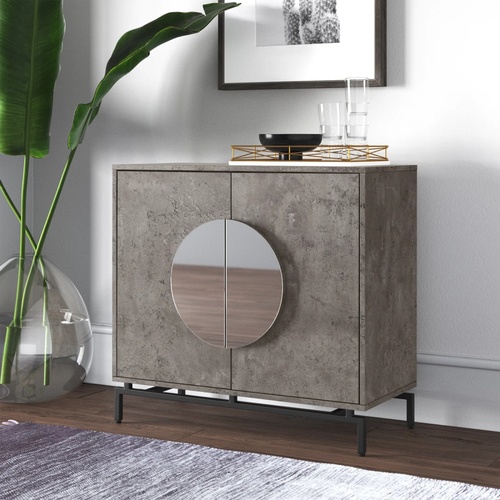 Used Wayfair Dark Gray Wood Bar Cart for sale on AptDeco