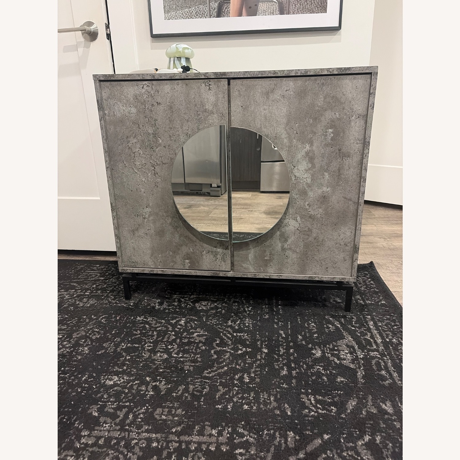 Wayfair Dark Gray Wood Bar Cart - image-1