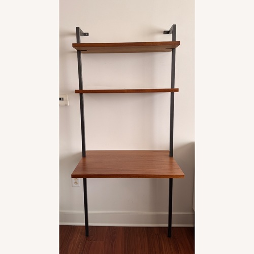 Used CB2 Helix Dark Brown Desk for sale on AptDeco