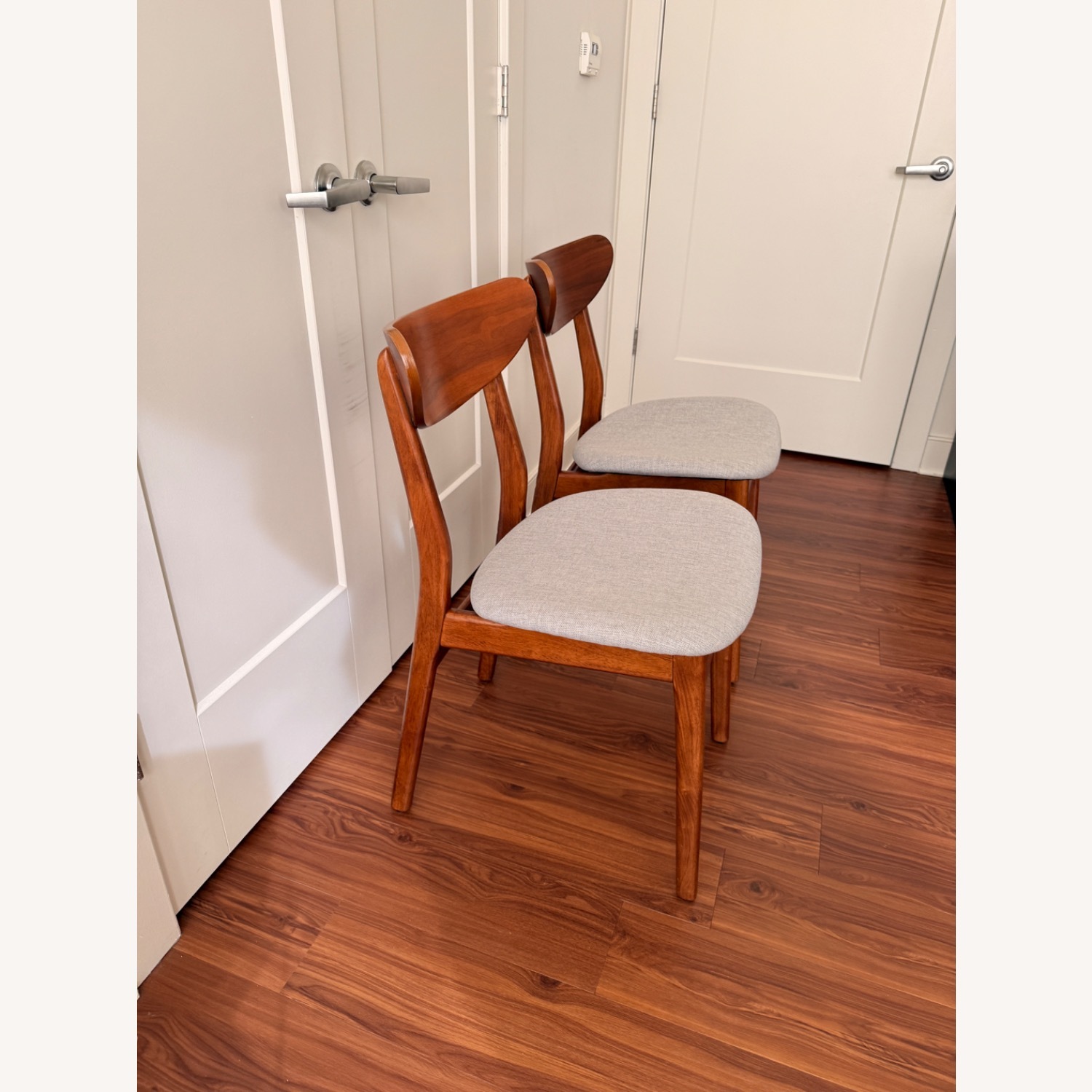 West Elm Dark Brown Dining Chairs - image-3