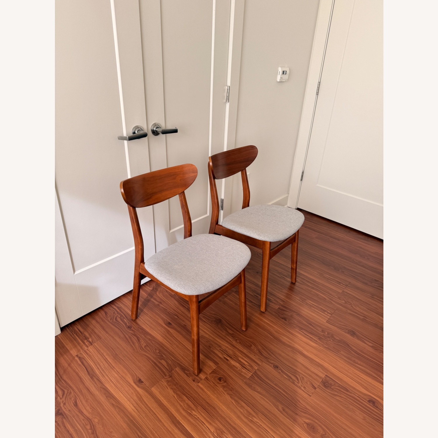 West Elm Dark Brown Dining Chairs - image-2