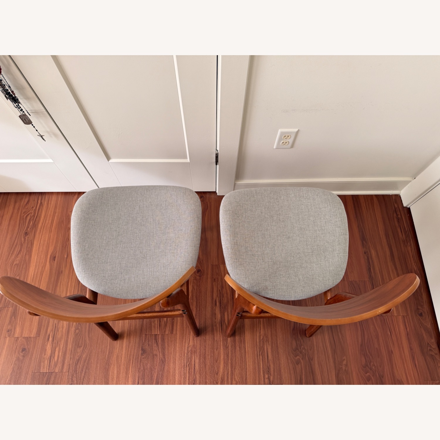 West Elm Dark Brown Dining Chairs - image-4