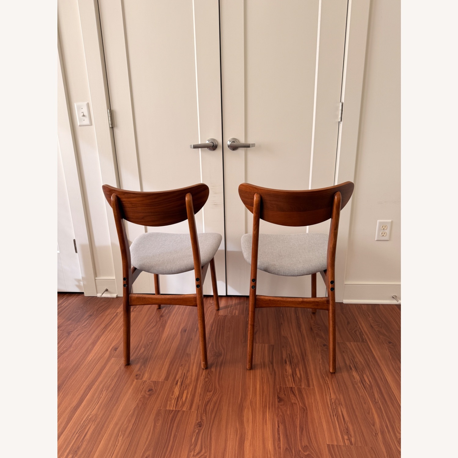 West Elm Dark Brown Dining Chairs - image-6