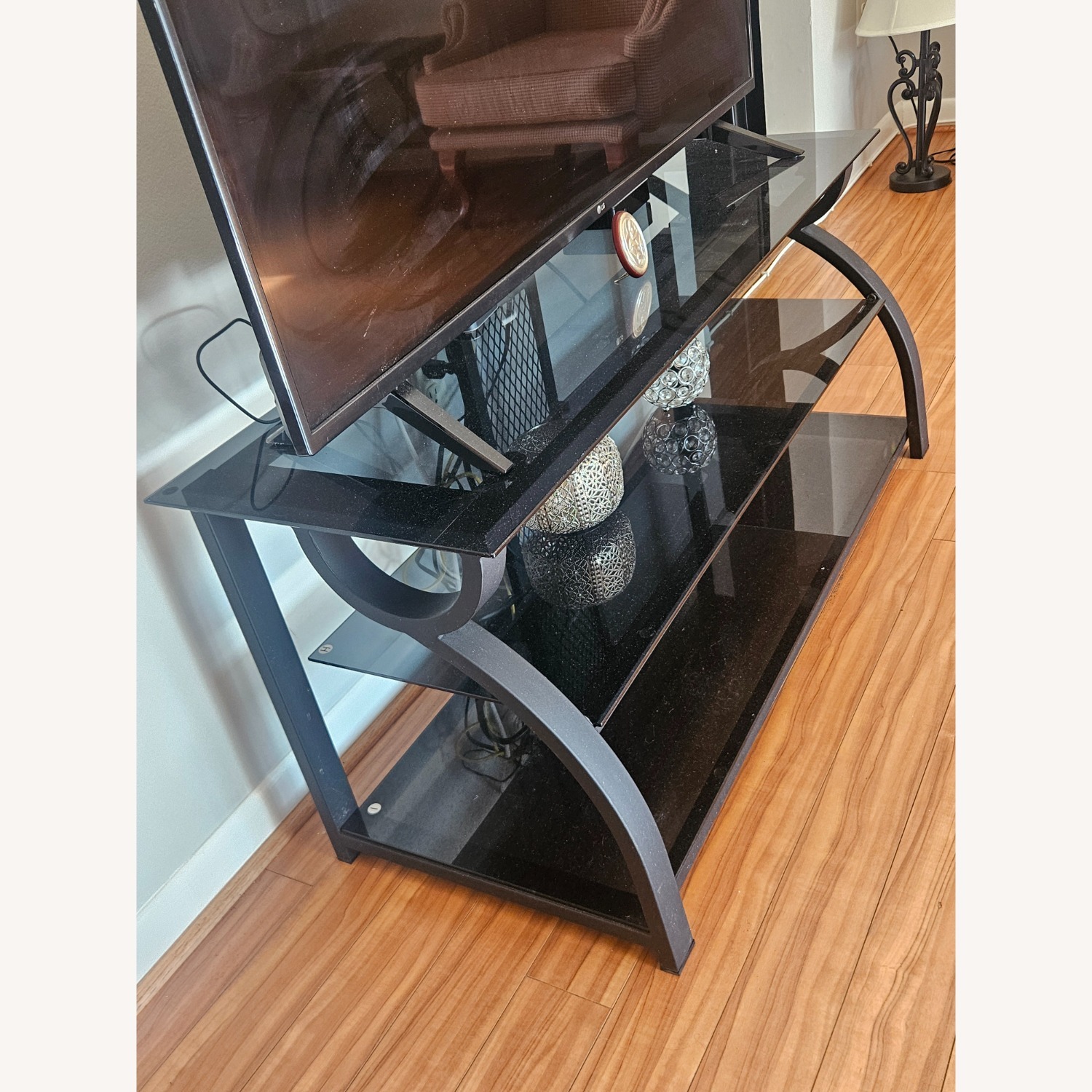 Black Glass TV Stand  - image-3