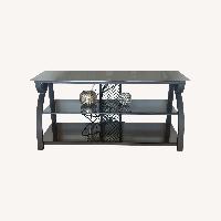 Black Glass TV Stand 