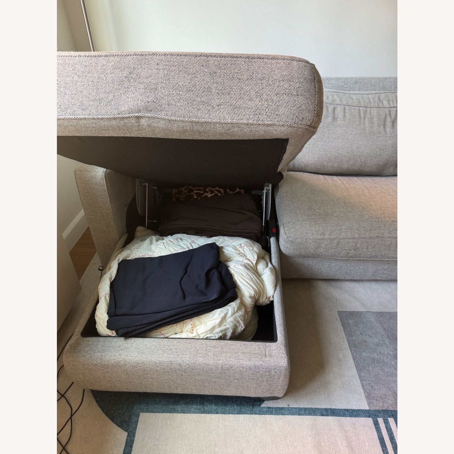 West Elm Henry Sleeper Sectional with Storage - image-5