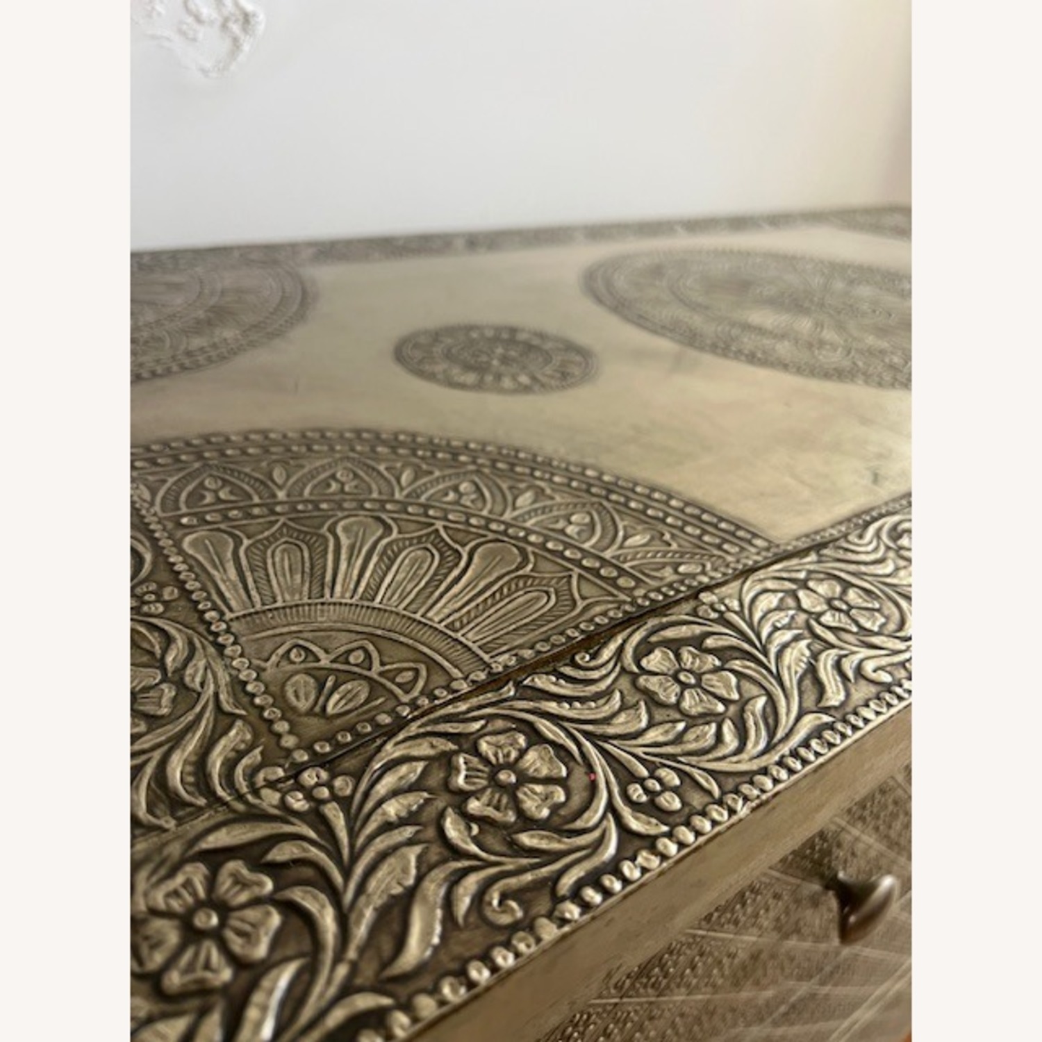 World Market Kiran Embossed Metal Dresser - image-3