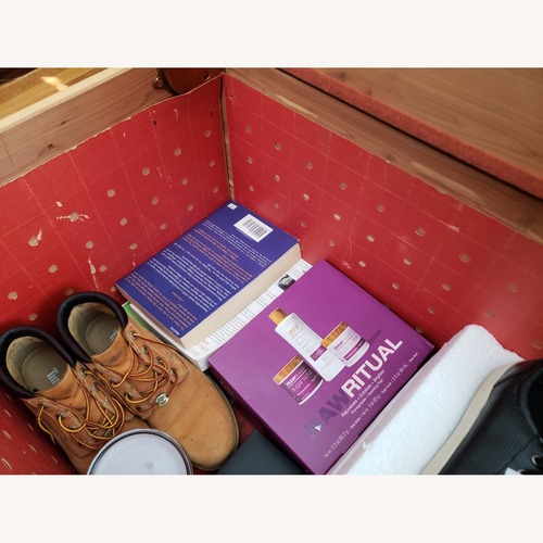 Used Vintage/Antique Dark Brown Wood Chest for sale on AptDeco