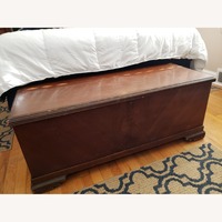 Vintage/Antique Dark Brown Wood Chest