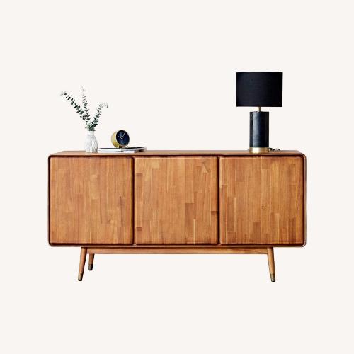 Used Castlery Almo Dark Brown Wood Sideboard for sale on AptDeco