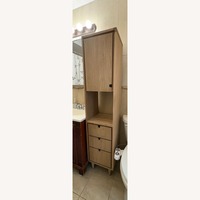 Houzz Tikamoon Jonak Natural Wood Bathroom Cabinet