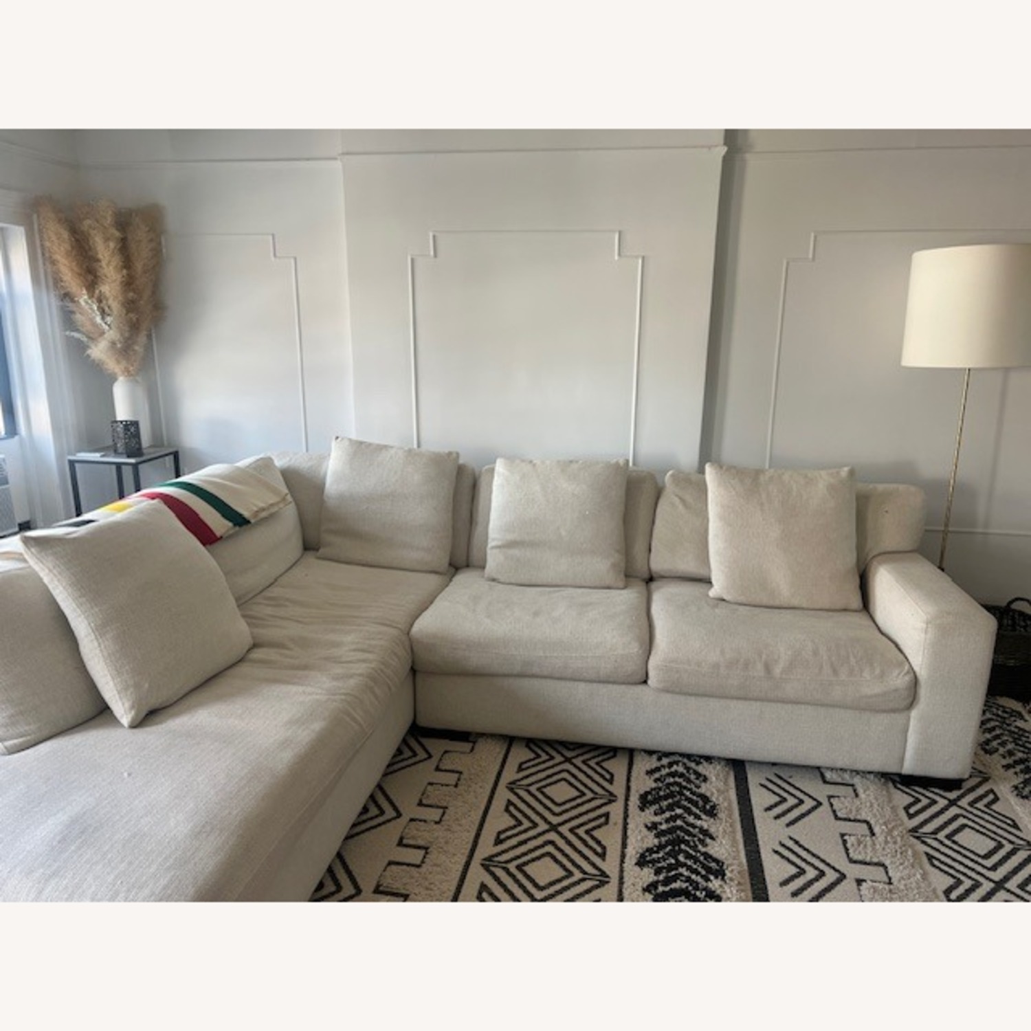 Z Gallerie Shelter Style Two-Piece Sectional - image-3