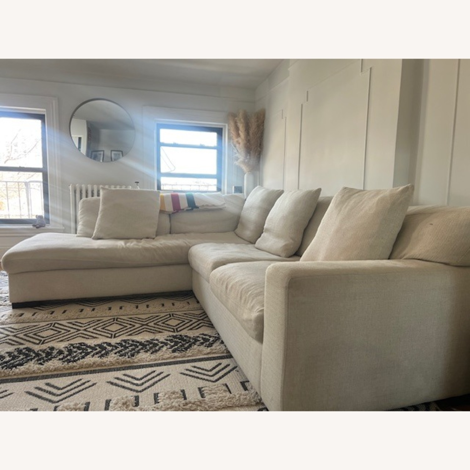 Z Gallerie Shelter Style Two-Piece Sectional - image-1