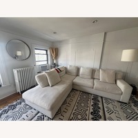 Z Gallerie Shelter Style Two-Piece Sectional