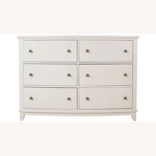 Used Raymour & Flanigan Kylie White Wood Dresser for sale on AptDeco