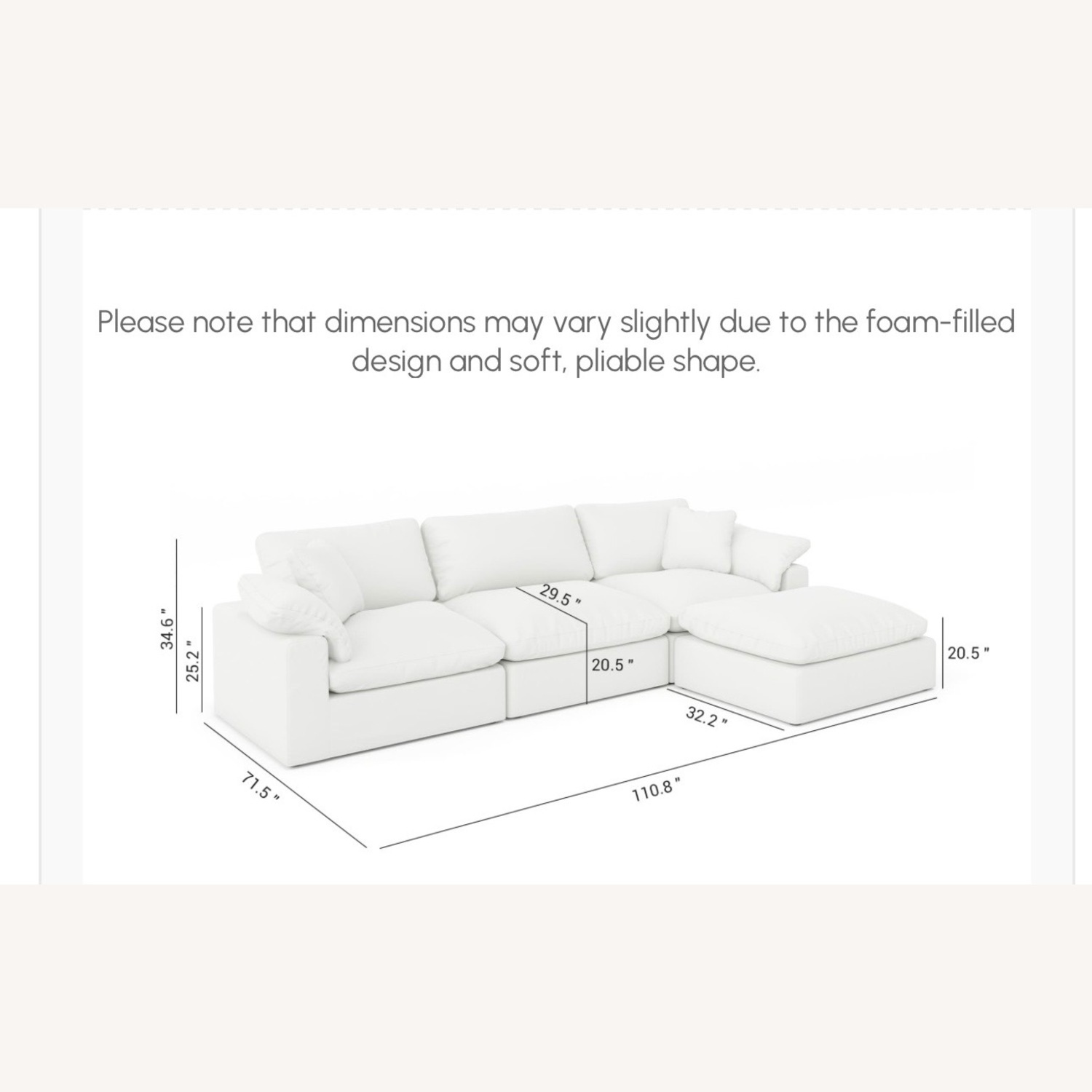 Restoration Hardware Cloud Couch Dupe - image-1
