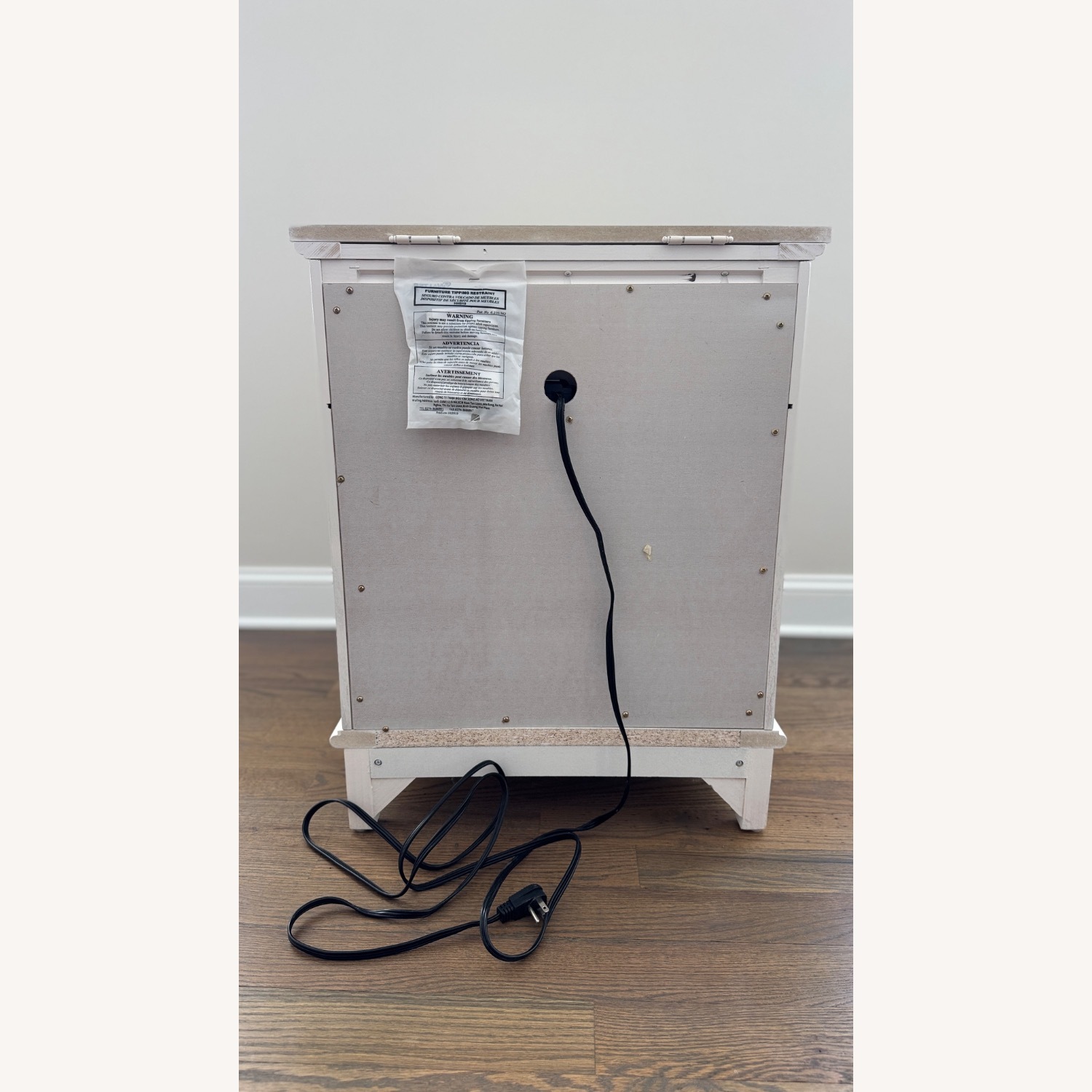 Raymour & Flanigan Kylie White Wood Nightstands - image-4