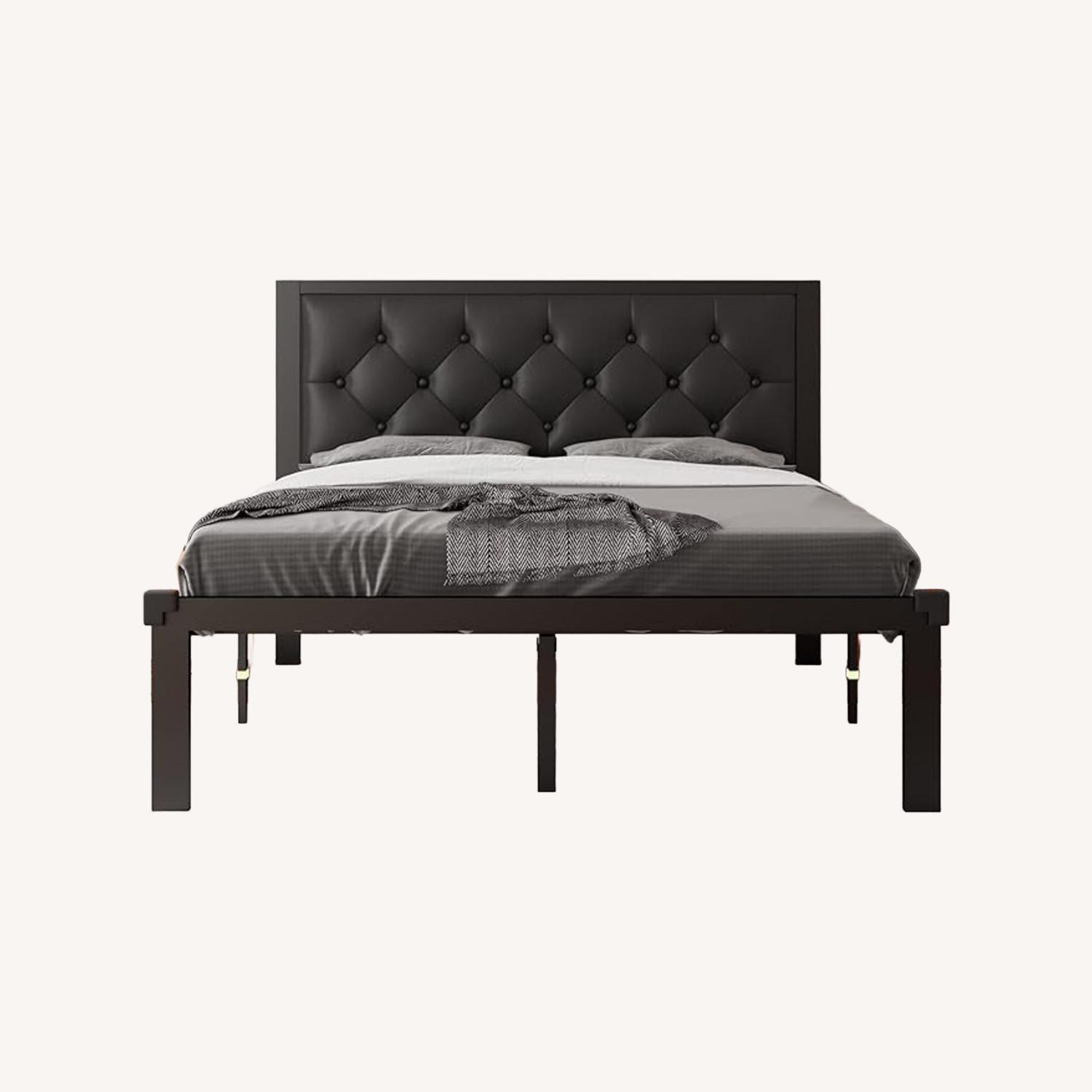 Amazon Dark Brown Queen Bed - image-0