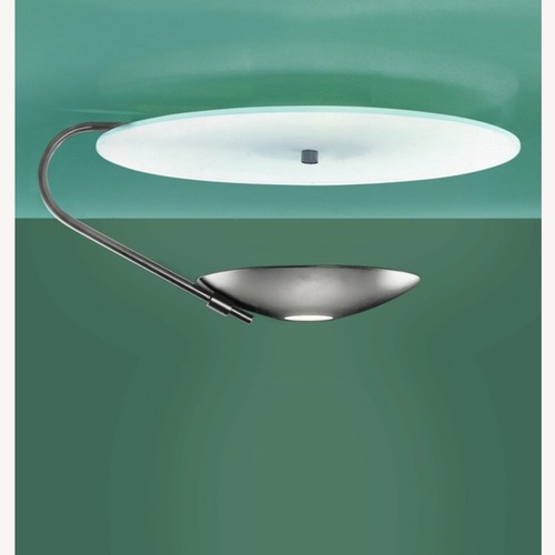 Used Estiluz Light Gray Metal Ceiling Lamp for sale on AptDeco