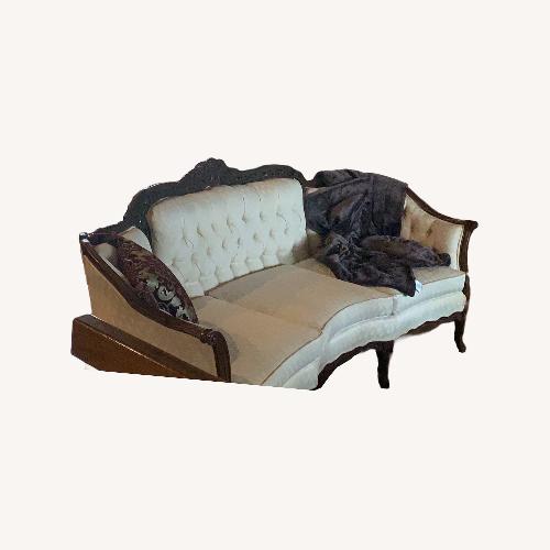 Used Antique Natural Fabric 3+ Seater Sofa for sale on AptDeco