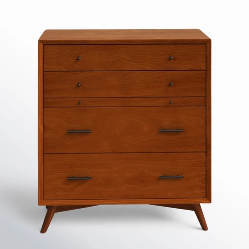 Used AllModern Dark Brown Wood Dresser for sale on AptDeco