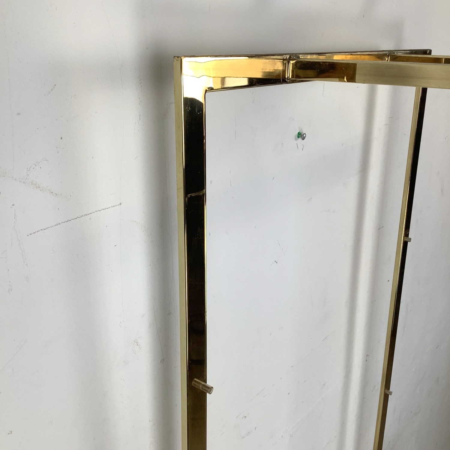 Vintage Modern Brass and Glass Display Shelf - image-14