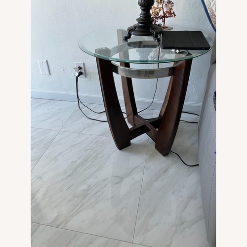 Used City Furniture Glass Coffee Table for sale on AptDeco