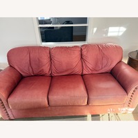 Red Leather Sofa