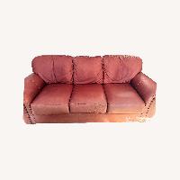 Red Leather Sofa