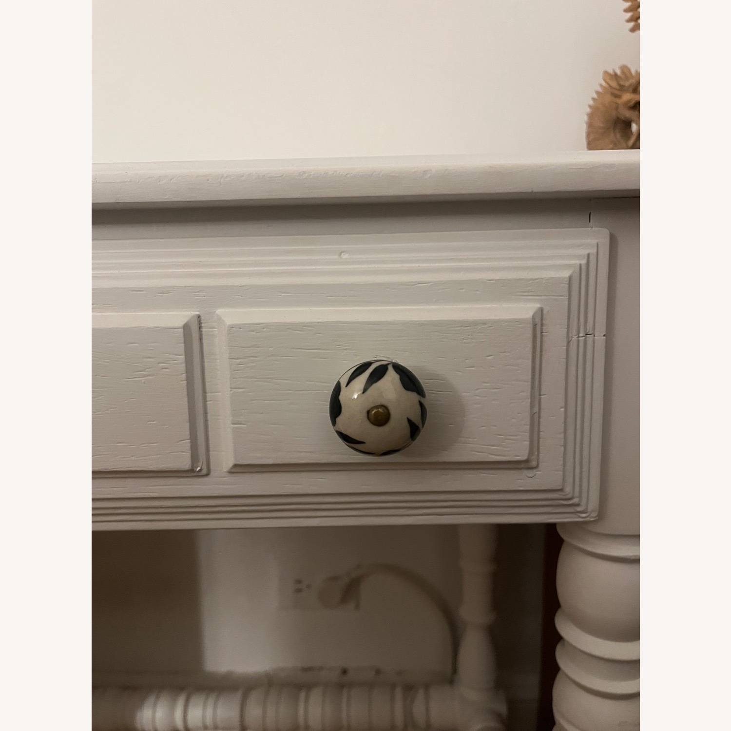 Antique Solid Wood Desk - image-5